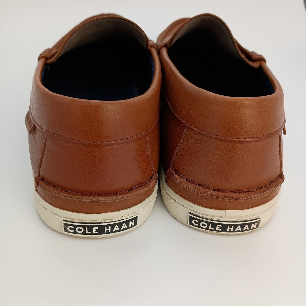 Cole Haan Grand.OS Mens 9M British Tan Leather Penny Loafer Sneakers C27789 - Picture 3 of 7